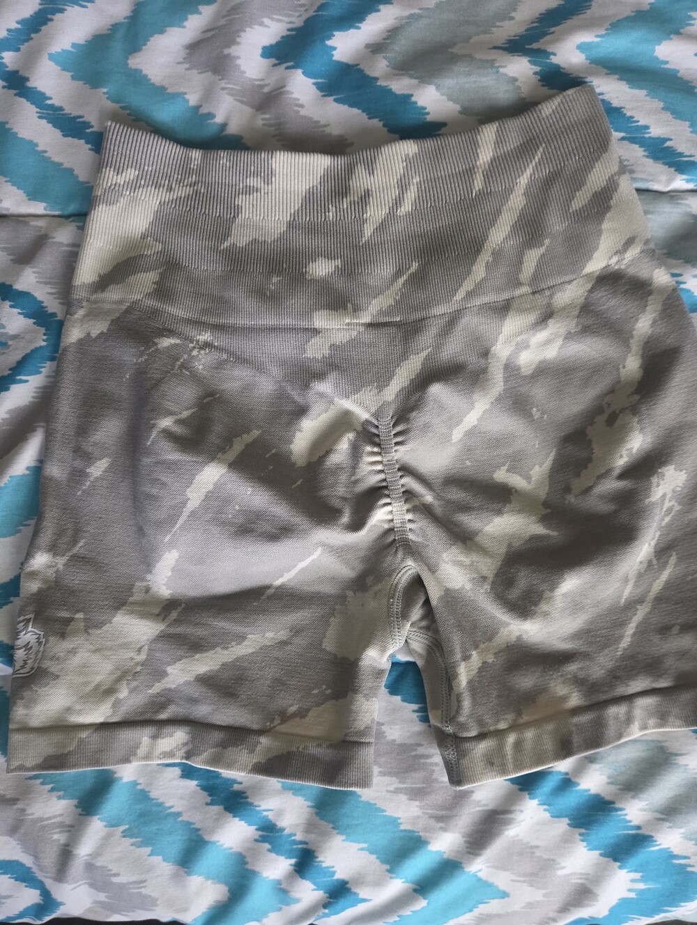 Darc Sport Beige Camo Seamless Bike Shorts